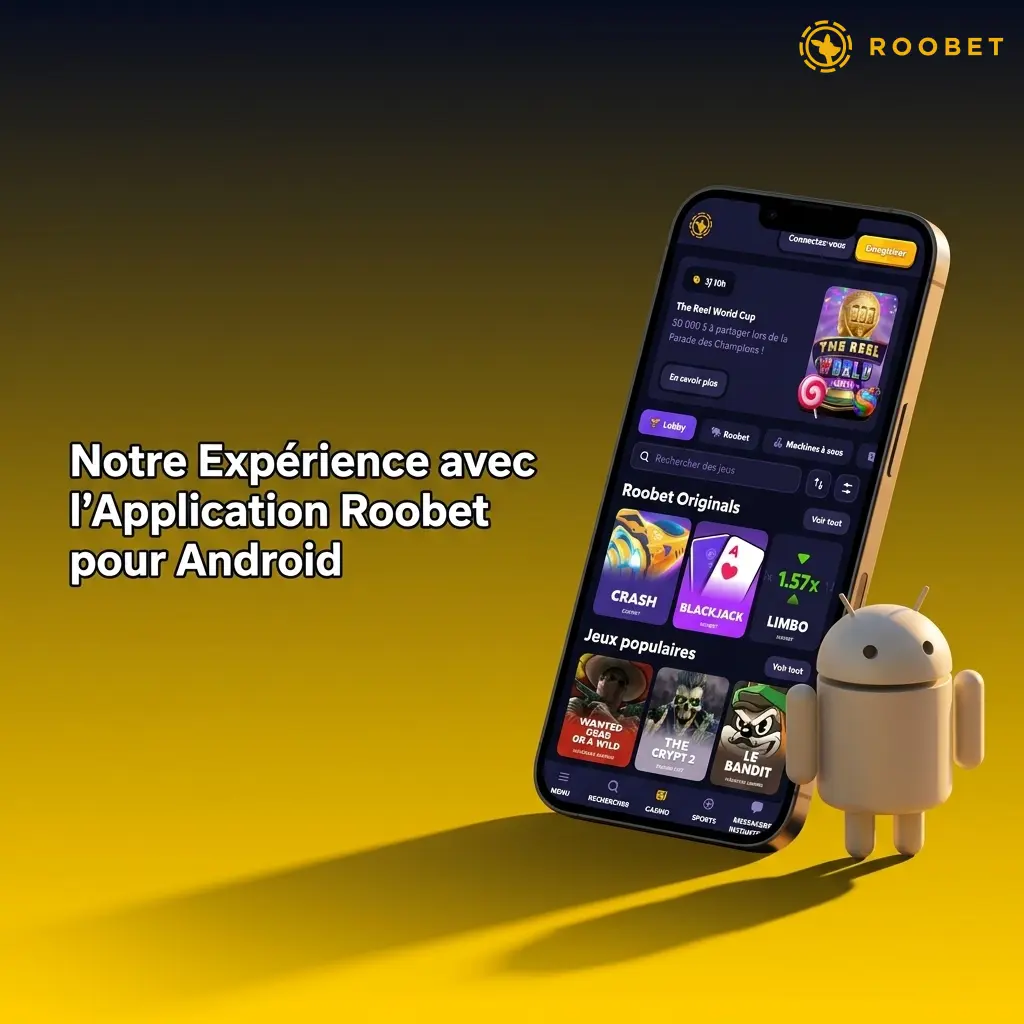 Application Roobet Android APK téléchargement gratuit sur smartphone Samsung Galaxy et Xiaomi Redmi