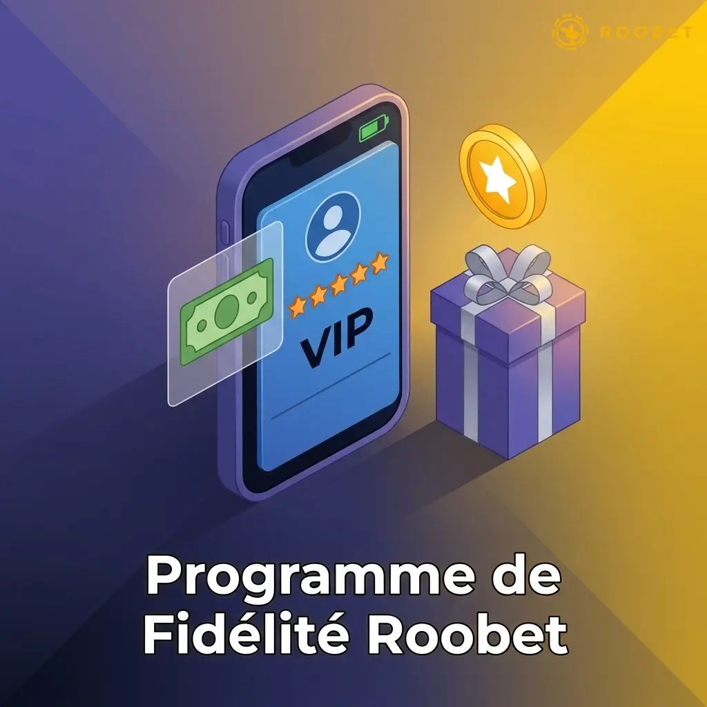 Programme de fidélité Roobet Rewards avec niveaux VIP, cashback et bonus exclusifs pour joueurs actifs
